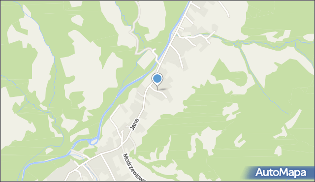 Przyborów gmina Jeleśnia, Górska, mapa Przyborów gmina Jeleśnia