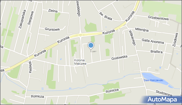 Radom, Godna, mapa Radomia