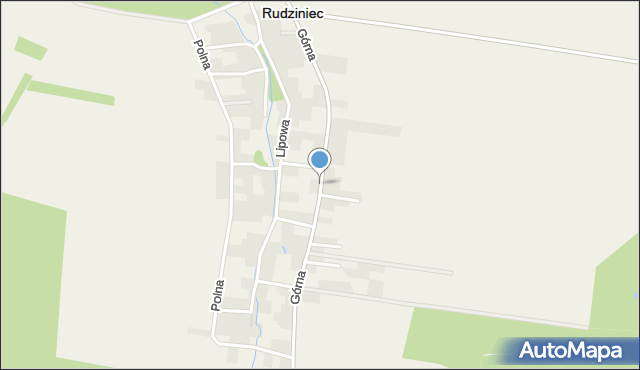 Rudziniec, Górna, mapa Rudziniec