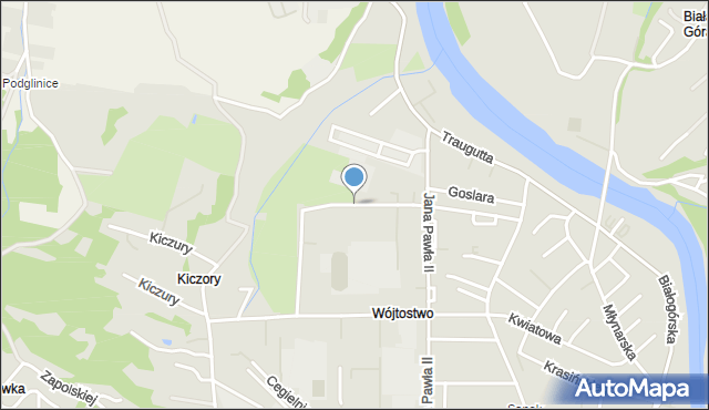 Sanok, Gorazdowskiego Zygmunta, ks., mapa Sanok