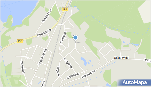 Skoki powiat wągrowiecki, Górna, mapa Skoki powiat wągrowiecki
