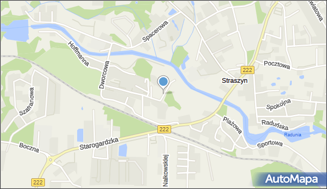 Straszyn, Góralska, mapa Straszyn
