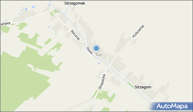 Strzegom gmina Rytwiany, Górki, mapa Strzegom gmina Rytwiany