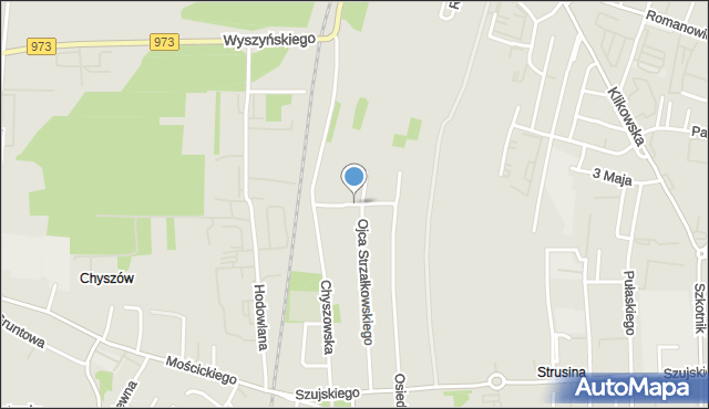 Tarnów, Górskiego Kazimierza, mapa Tarnów