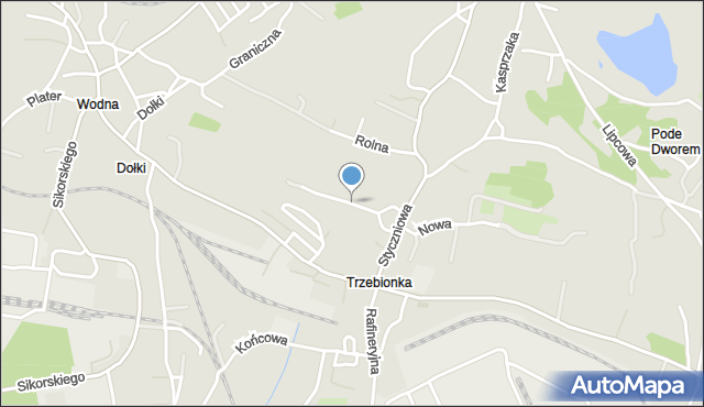 Trzebinia powiat chrzanowski, Górna, mapa Trzebinia powiat chrzanowski