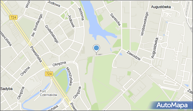Warszawa, Goczałkowicka, mapa Warszawy