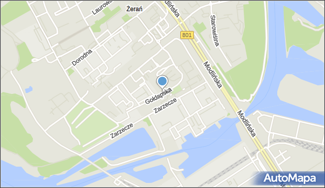 Warszawa, Gołdapska, mapa Warszawy