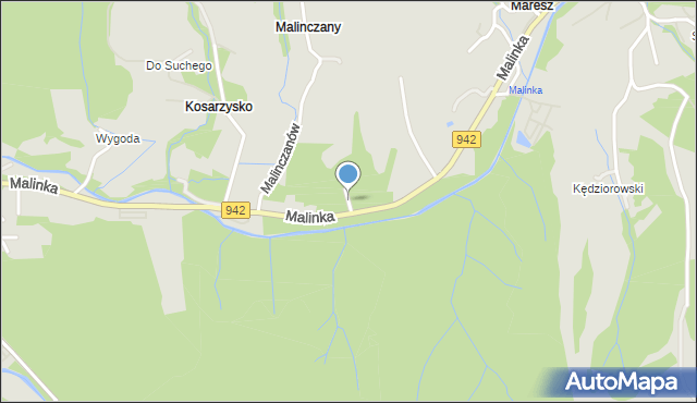 Wisła, Górska, mapa Wisła