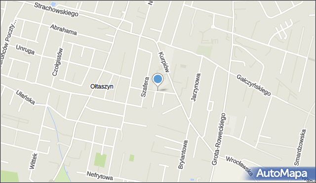 Wrocław, Goetla Walerego, mapa Wrocławia