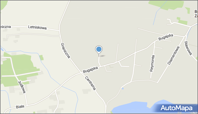 Zator powiat oświęcimski, Górnicza, mapa Zator powiat oświęcimski