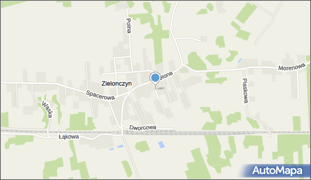 Zielonczyn gmina Sicienko, Gościnna, mapa Zielonczyn gmina Sicienko