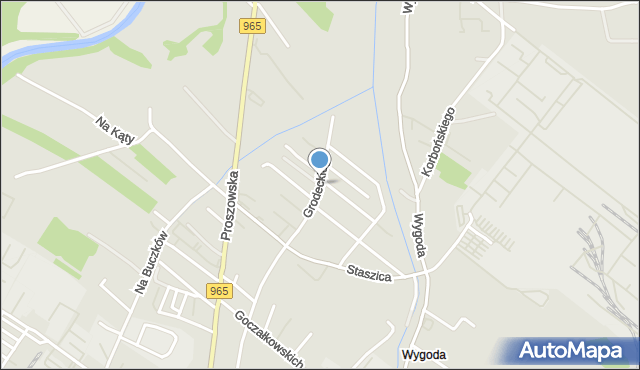 Bochnia, Grodeckiego Romana, mapa Bochni