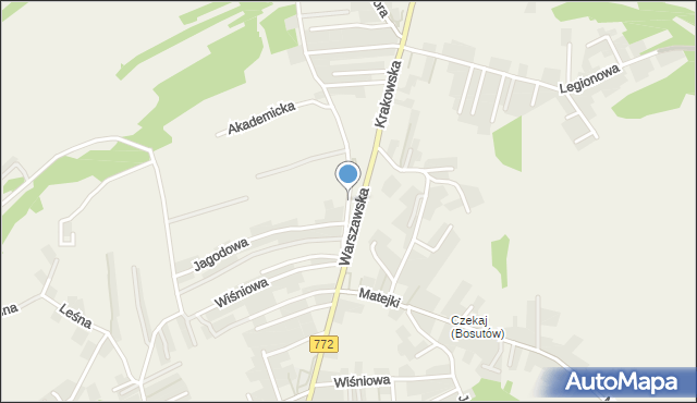 Boleń, Graniczna, mapa Boleń