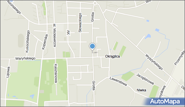 Busko-Zdrój, Grotta Józefa Wacława, prof., mapa Busko-Zdrój