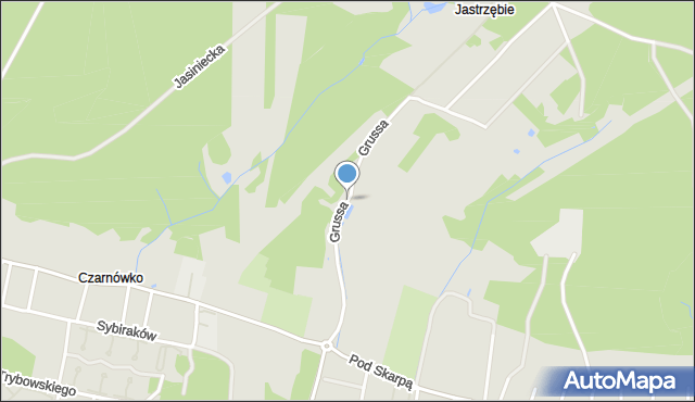 Bydgoszcz, Grussa Józefa, mjr., mapa Bydgoszczy