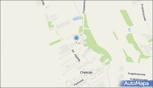Chylice gmina Jaktorów, Grunwaldzka, mapa Chylice gmina Jaktorów