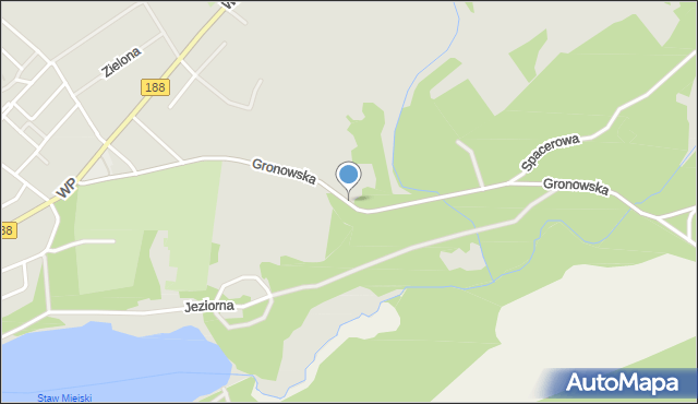 Debrzno, Gronowska, mapa Debrzno