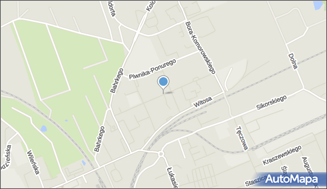 Ełk, Grota-Roweckiego Stefana, gen., mapa Ełku