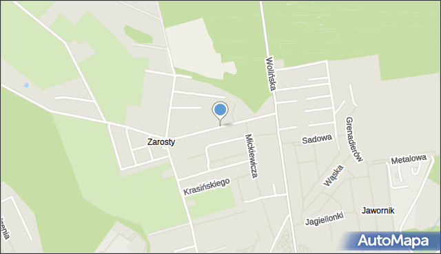 Goleniów, Graniczna, mapa Goleniów