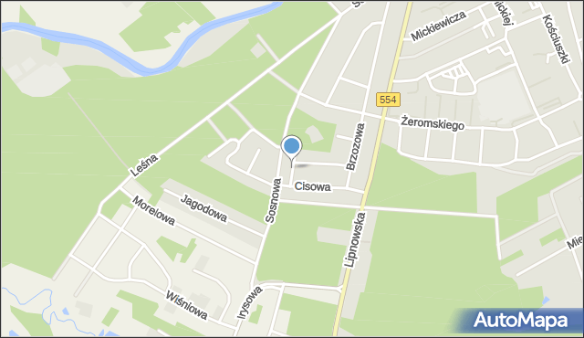 Golub-Dobrzyń, Grabowa, mapa Golub-Dobrzyń