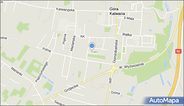 Góra Kalwaria, Gruszkowa, mapa Góra Kalwaria