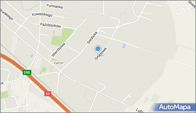 Gorzów Wielkopolski, Gruntowa, mapa Gorzów Wielkopolski