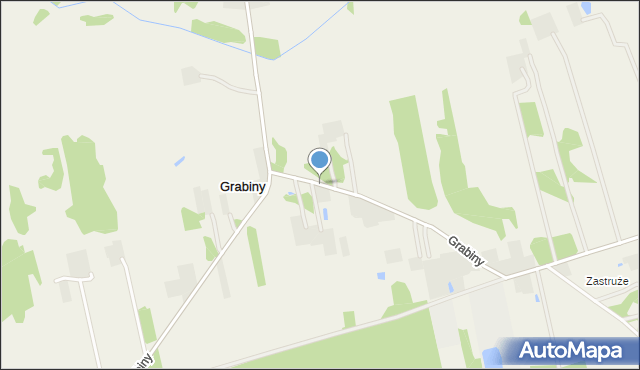 Grabiny gmina Sadowne, Grabiny, mapa Grabiny gmina Sadowne