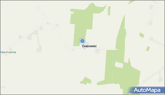Grabowiec gmina Osiek Mały, Grabowiec, mapa Grabowiec gmina Osiek Mały