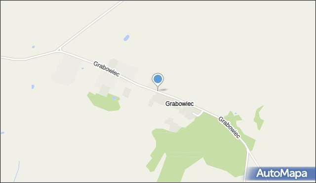 Grabowiec gmina Recz, Grabowiec, mapa Grabowiec gmina Recz