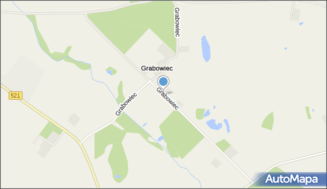 Grabowiec gmina Susz, Grabowiec, mapa Grabowiec gmina Susz