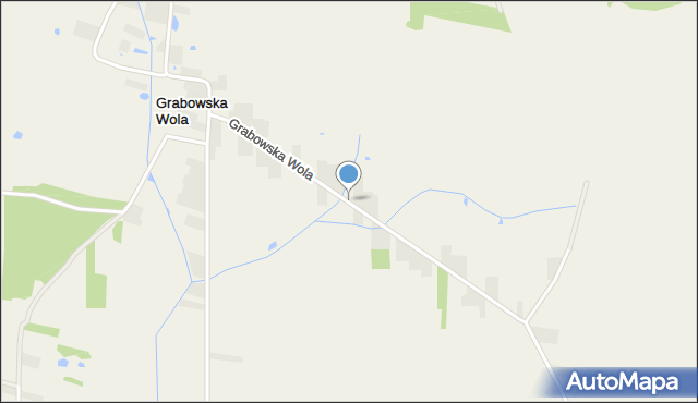 Grabowska Wola gmina Potworów, Grabowska Wola, mapa Grabowska Wola gmina Potworów