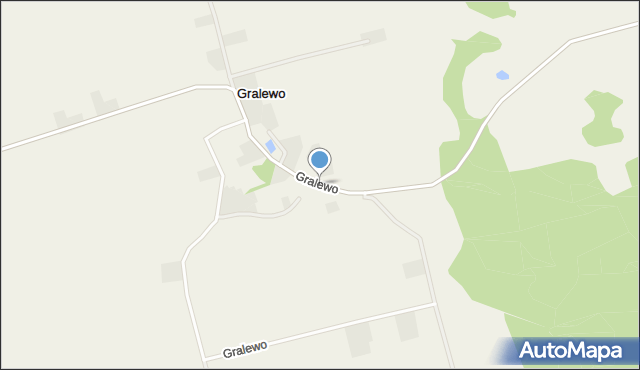 Gralewo gmina Międzychód, Gralewo, mapa Gralewo gmina Międzychód
