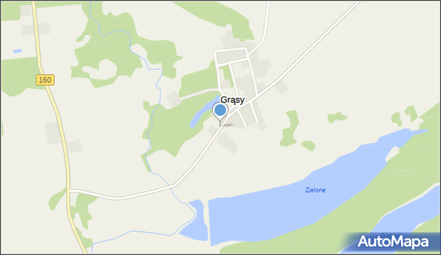 Grąsy, Grąsy, mapa Grąsy
