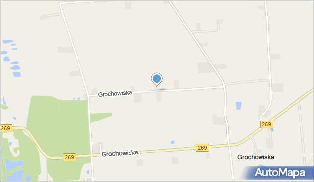 Grochowiska gmina Izbica Kujawska, Grochowiska, mapa Grochowiska gmina Izbica Kujawska