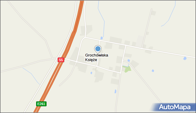 Grochowiska Księże, Grochowiska Księże, mapa Grochowiska Księże