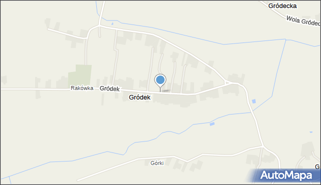 Gródek gmina Jarczów, Gródek, mapa Gródek gmina Jarczów