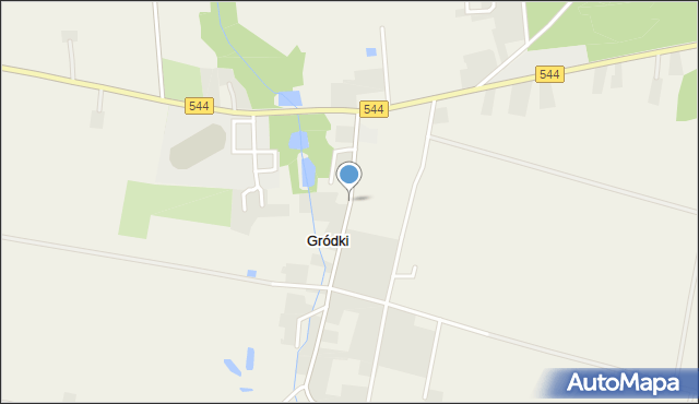 Gródki gmina Płośnica, Gródki, mapa Gródki gmina Płośnica