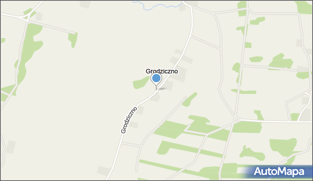 Grodziczno gmina Rząśnik, Grodziczno, mapa Grodziczno gmina Rząśnik