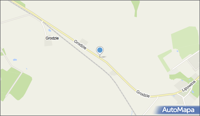 Grodzie gmina Braniewo, Grodzie, mapa Grodzie gmina Braniewo