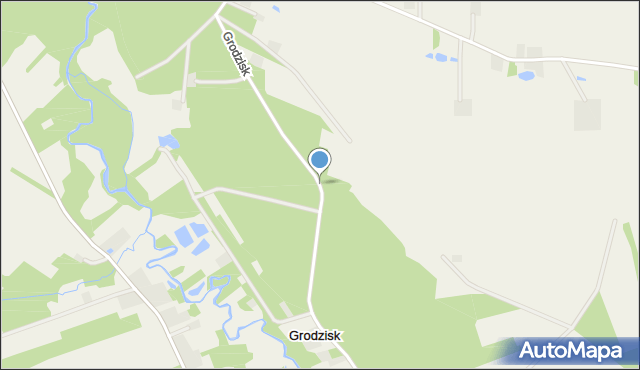Grodzisk gmina Dmosin, Grodzisk, mapa Grodzisk gmina Dmosin
