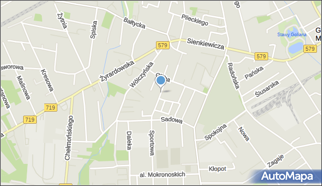 Grodzisk Mazowiecki, Grunwaldzka, mapa Grodzisk Mazowiecki