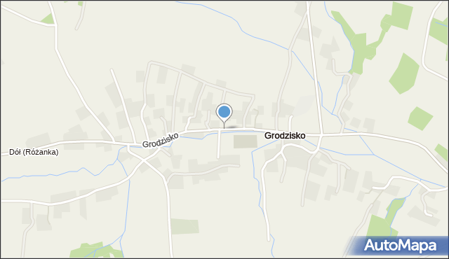 Grodzisko gmina Strzyżów, Grodzisko, mapa Grodzisko gmina Strzyżów