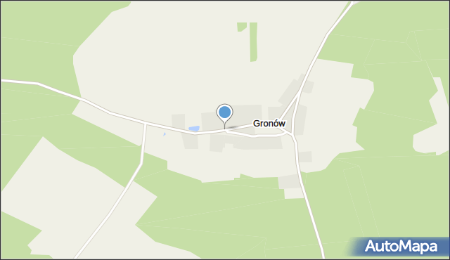 gronów mapa Gronów Gronów, Ulica, 69 220