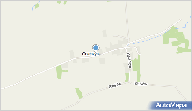 Grzeszyn gmina Wińsko, Grzeszyn, mapa Grzeszyn gmina Wińsko