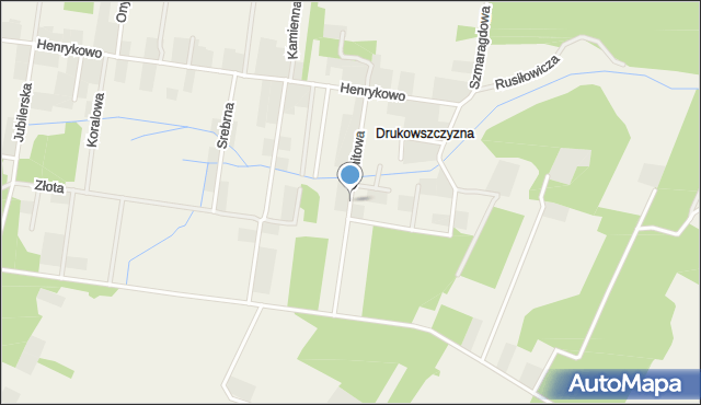 Henrykowo gmina Grabówka, Granitowa, mapa Henrykowo gmina Grabówka