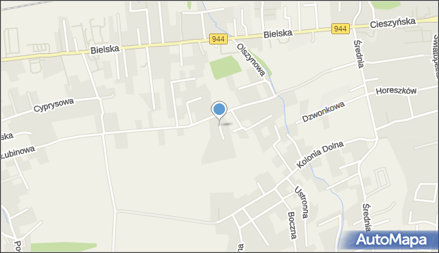 Jaworze powiat bielski, Gruszkowa, mapa Jaworze powiat bielski