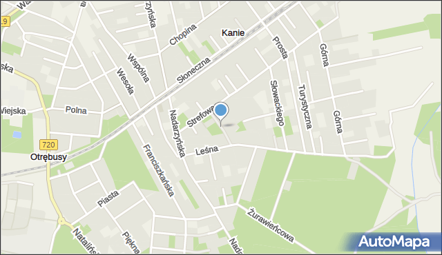 Kanie gmina Brwinów, Grażyny, mapa Kanie gmina Brwinów