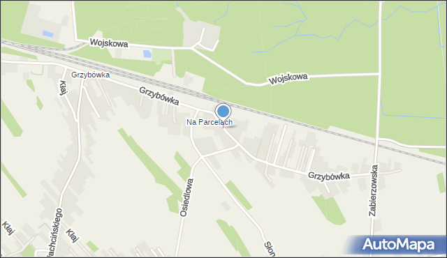 Kłaj, Grzybówka, mapa Kłaj