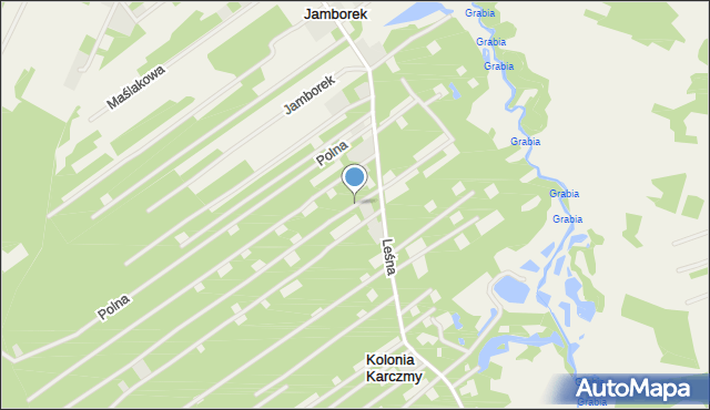 Kolonia Karczmy, Grzybowa, mapa Kolonia Karczmy