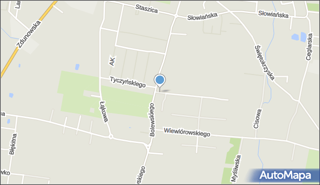 Krotoszyn, Grabowa, mapa Krotoszyna